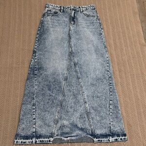 Ashley Mason maxi denim skirt